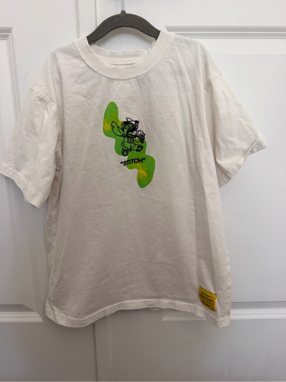 Zara Lilo and Stitch Graphic Tee with Green Accent